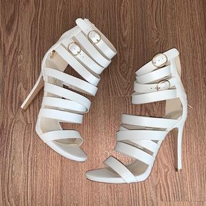 Aldo White Sandals US 8.5